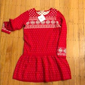 Hanna Andersson dress Sz 140 cotton knit 9-11 yo